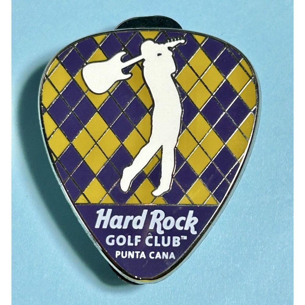 Hard Rock Guitar PickPUNTA CANA,Dominican Republic Hard Rock GOLF CLUB™️HRC Pin